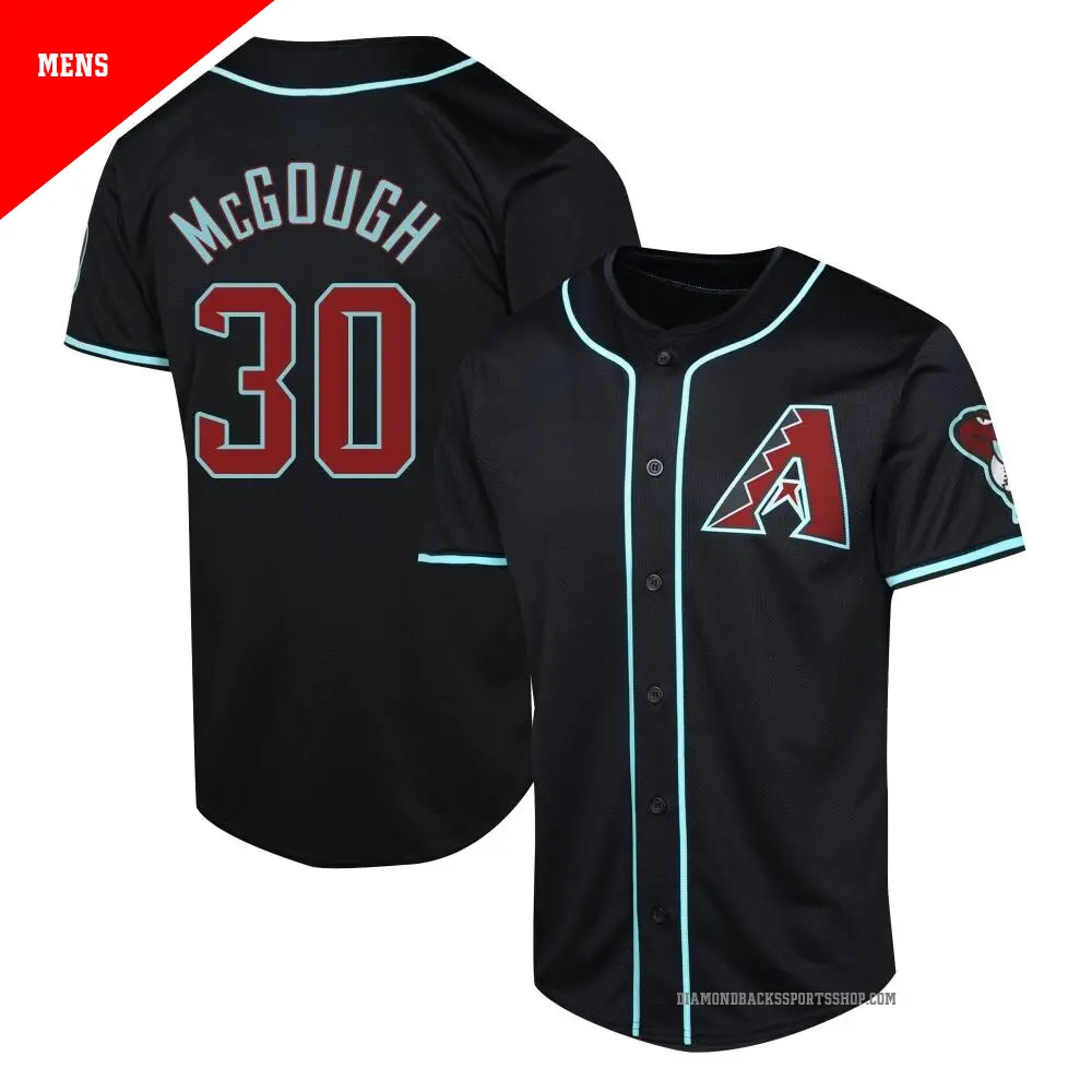 Men's ＃30 Scott McGough Arizona Diamondbacks Black Limited Alternate Jersey